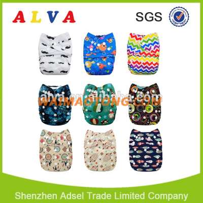 Free Shipping Alvababy Reusable and Washable Eco-friendly Baby Diapers New Prints Cloth Diaper